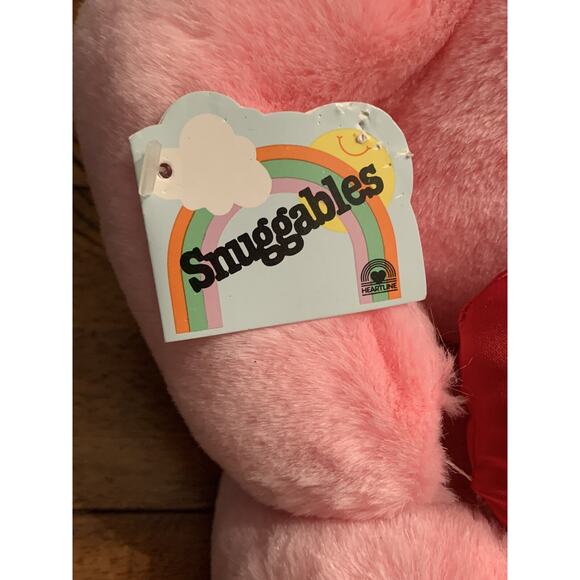 Vintage 1980s Heartline Snuggables Pink Love Bug Beastie, Valentines Day, Read - Picture 4 of 14